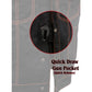 Milwaukee Leather MDM3037 Men's 'Wrecker' Black Denim and Leather Club Style Vest w/ Diamond Quilt Design