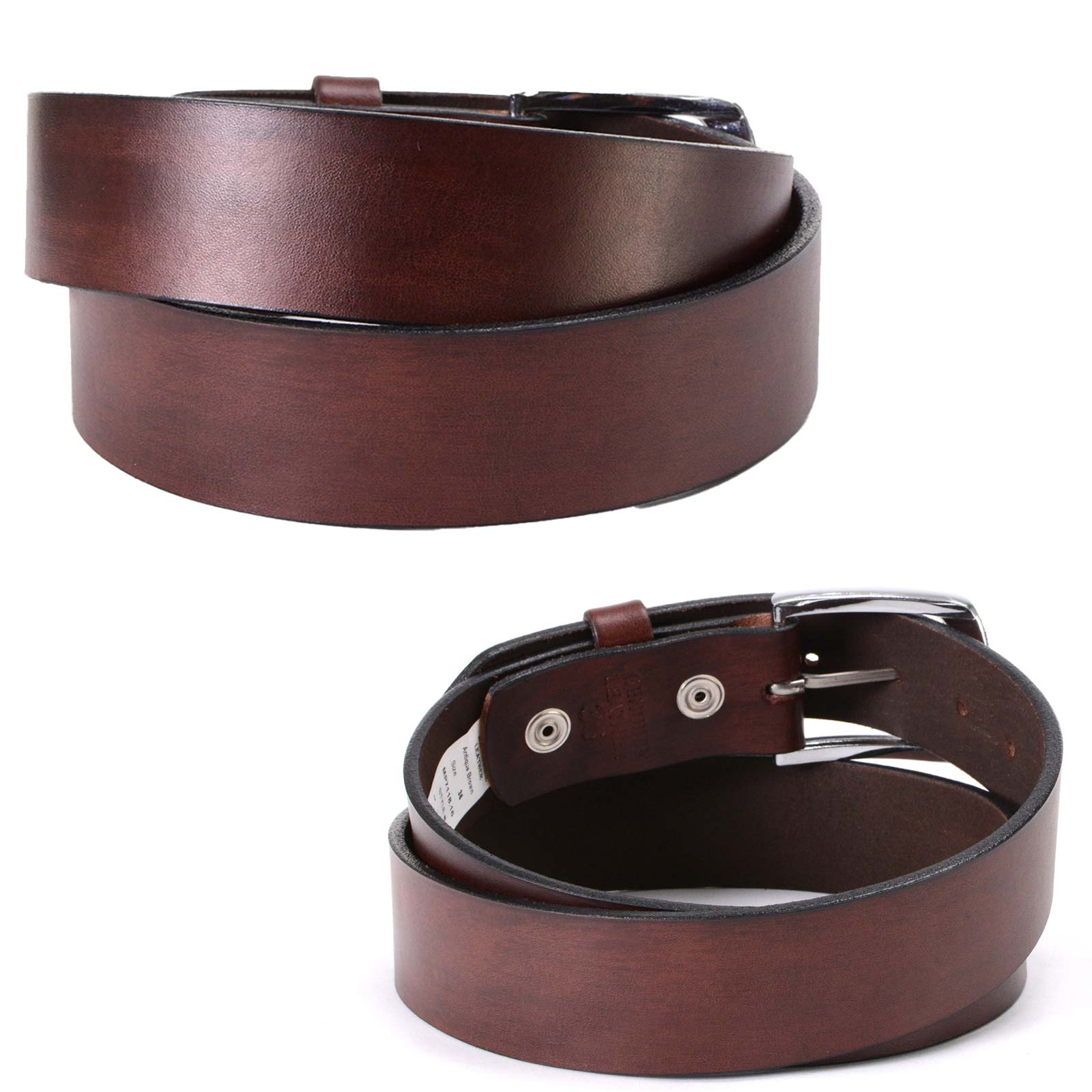 Milwaukee Leather MP7118 Men's Brown Premium Leather 1.5 Inch Wide Belt with Interchangeable Buckle