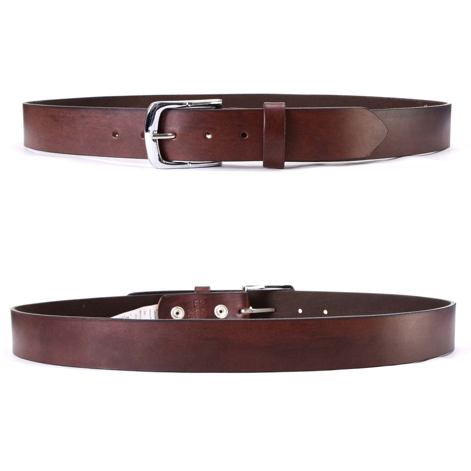 Milwaukee Leather MP7118 Men's Brown Premium Leather 1.5 Inch Wide Belt with Interchangeable Buckle