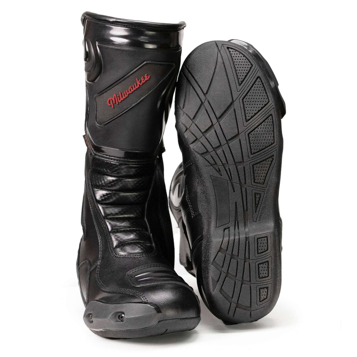 MMCC Men’s Type‑R Sport Boots – Black Waterproof Leather w/ Shift Protection & Quick Closure - MBM9181