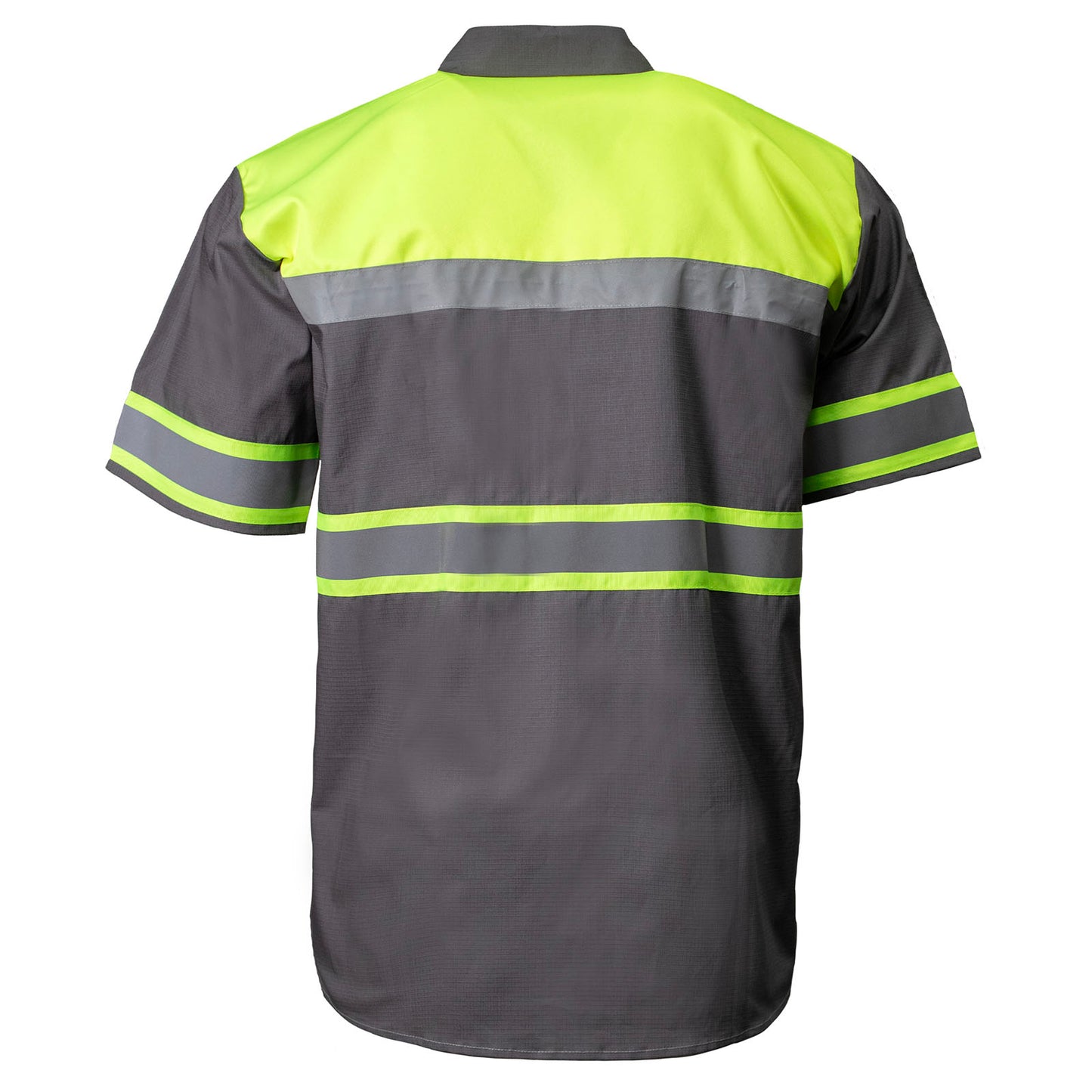 Milwaukee Motorcycle Clothing Co. Men’s Safeway Green/Grey Mechanic Rider Ready Shirt w/ Reflective Strip MDM11615