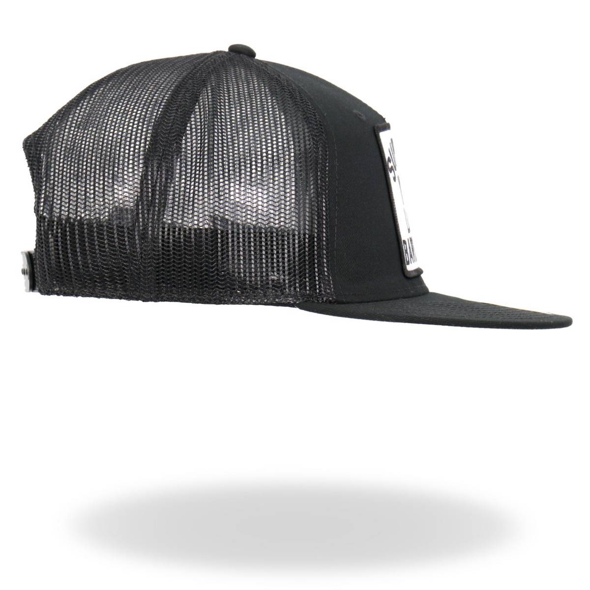 Hot Leathers Support Your Local Black Snap Back Trucker Hat GSH2048