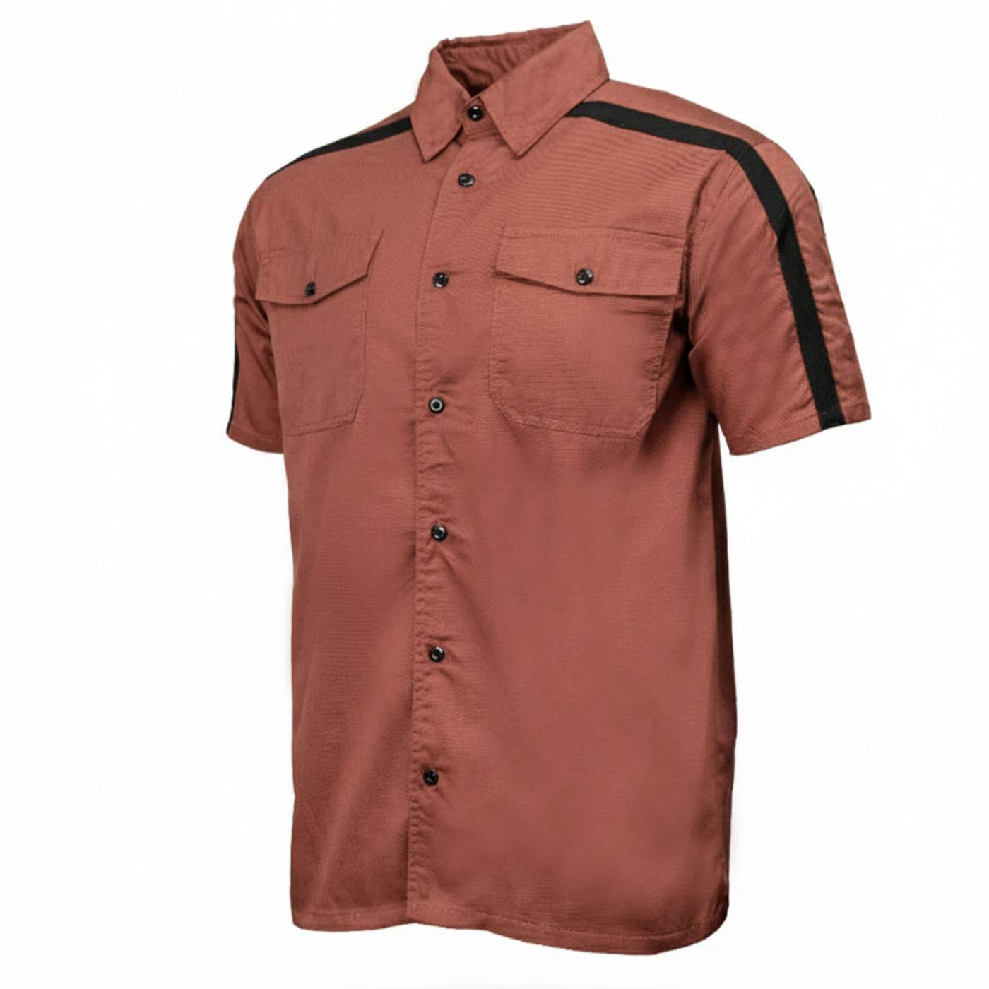 MMCC Men's Track Mark Polyester Blend Mechanic Shirt - MDM11624