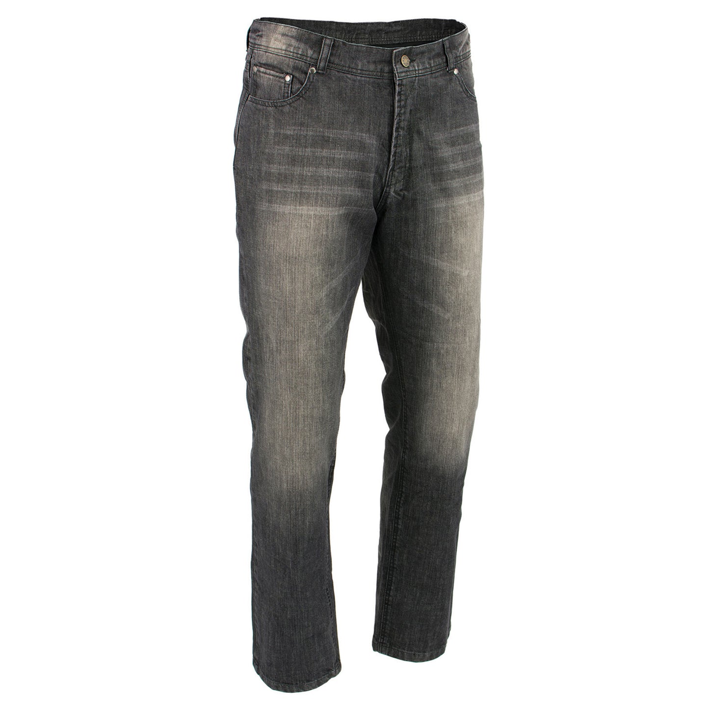 Milwaukee Leather MDM5000 Men's City Limit Black CE Armored Motorcycle Riding Denim Jeans Pants Reinforced w/ Aramid Fibers