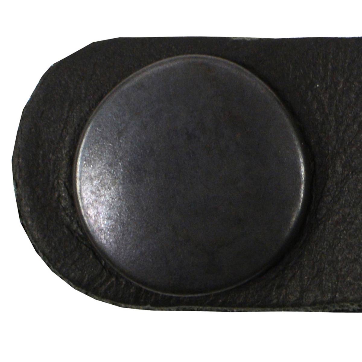 Milwaukee Leather Black Medallion Vest Extender - Double Chrome Chains Genuine Leather 6.5" Extension MLA1016-Single