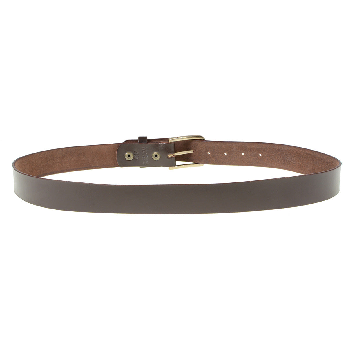 Milwaukee Leather MP7115 Men's Light Brown Genuine Leather Belt with Brass Buckle - 1.5 inches Wide