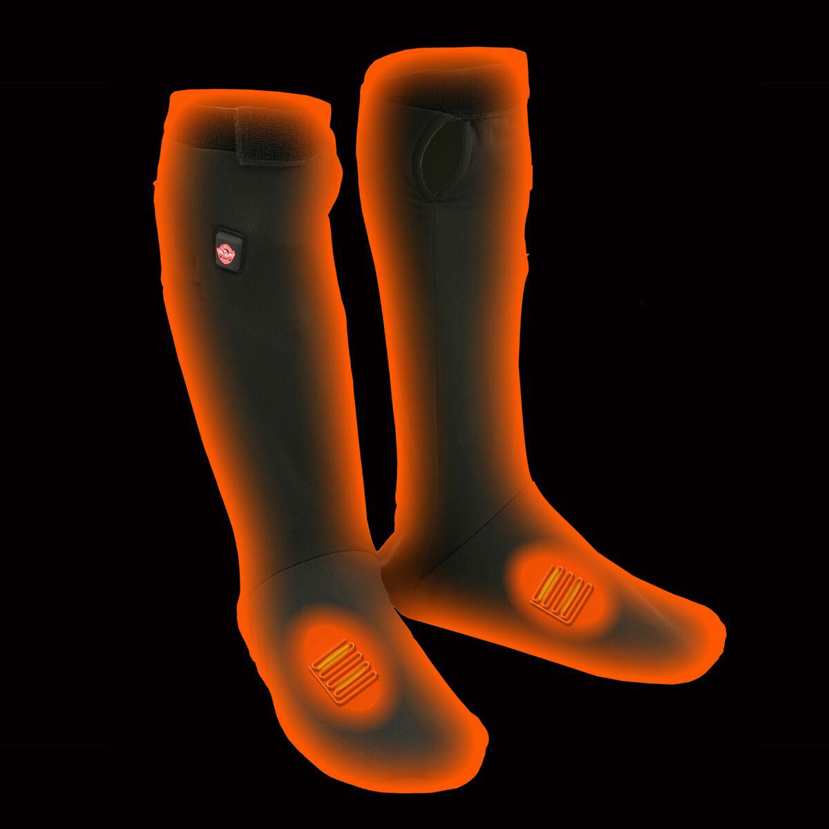 Nexgen Heat MP7906 Men's Black 'Heated' Sock Liners with Top and Bottom Heating Elements