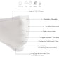Milwaukee Leather (Multi-Pack) MP7924FM 'Solid White' 100 % Cotton Protective Face Mask with Optional Filter Pocket