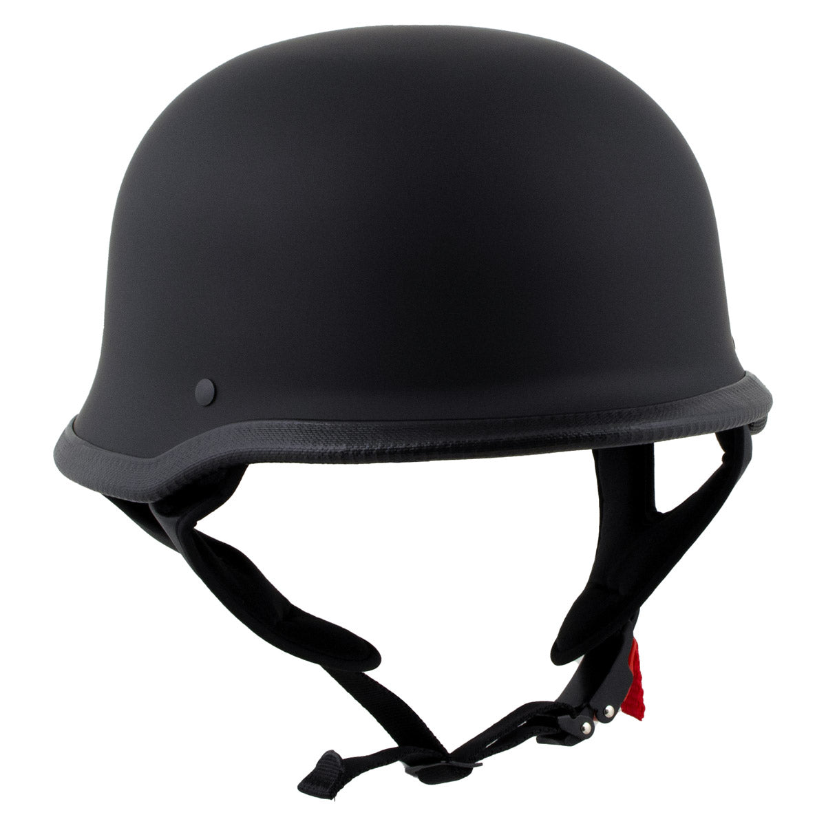 Milwaukee Helmets MPH9740DOT Motorrad DOT German Style Matte Black Half Face Motorcycle Helmet Biker