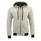 Milwaukee Leather MPM1788 Men's Silver CE Approved Armored Riding Hoodie Sweater with Aramid by DuPont Fibers