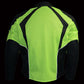 Milwaukee Leather MPM1793 Green High Vis Armored Mesh Motorcycle Jacket for Men - All Season Biker Jacket
