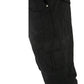 Milwaukee Leather MPM5590 Men's Black Armored Black Cargo Jeans Reinforced with Aramid by DuPont Fibers