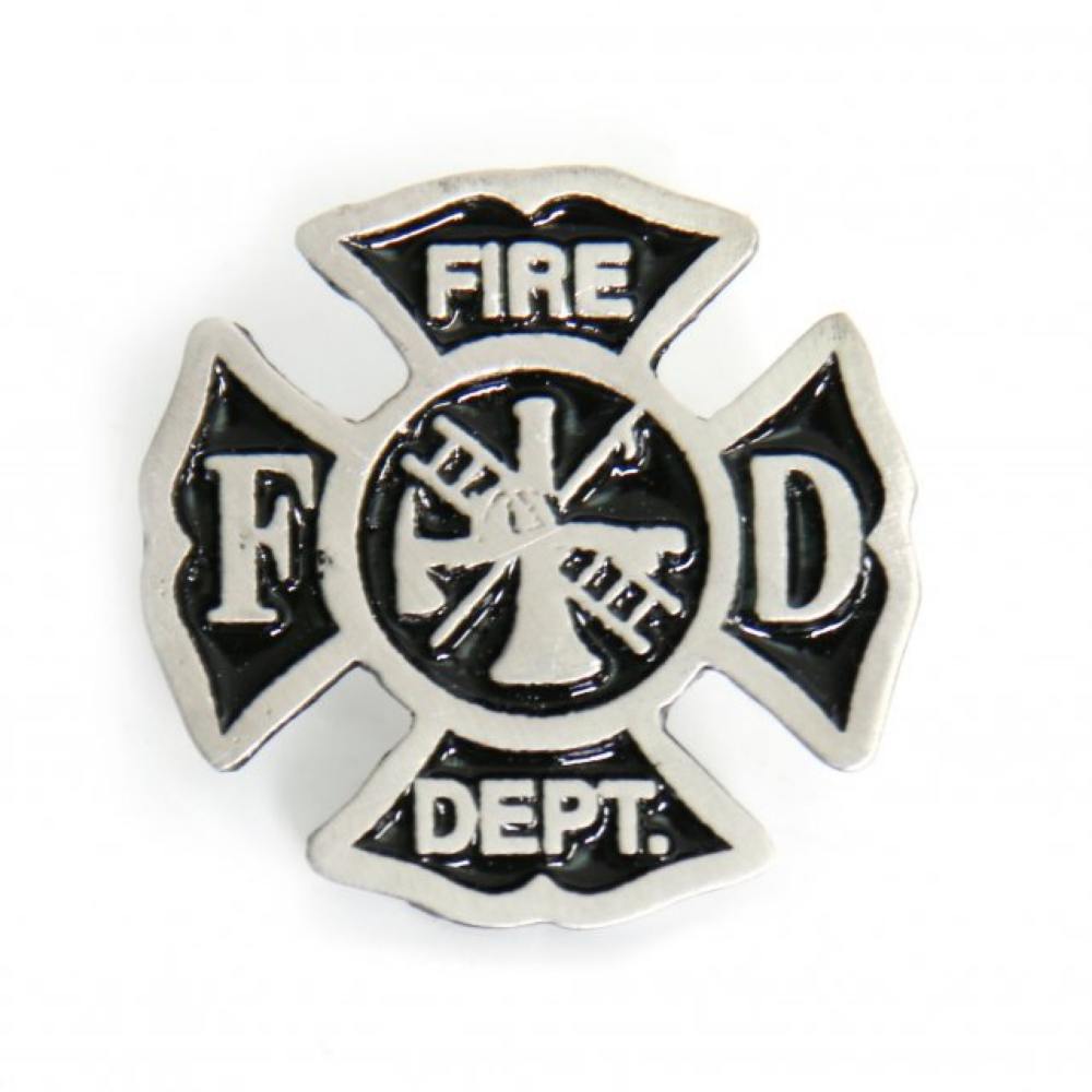 Milwaukee Leather MLP9230 Fire Department Pin For Jackets, Vest, Hats and Clothing