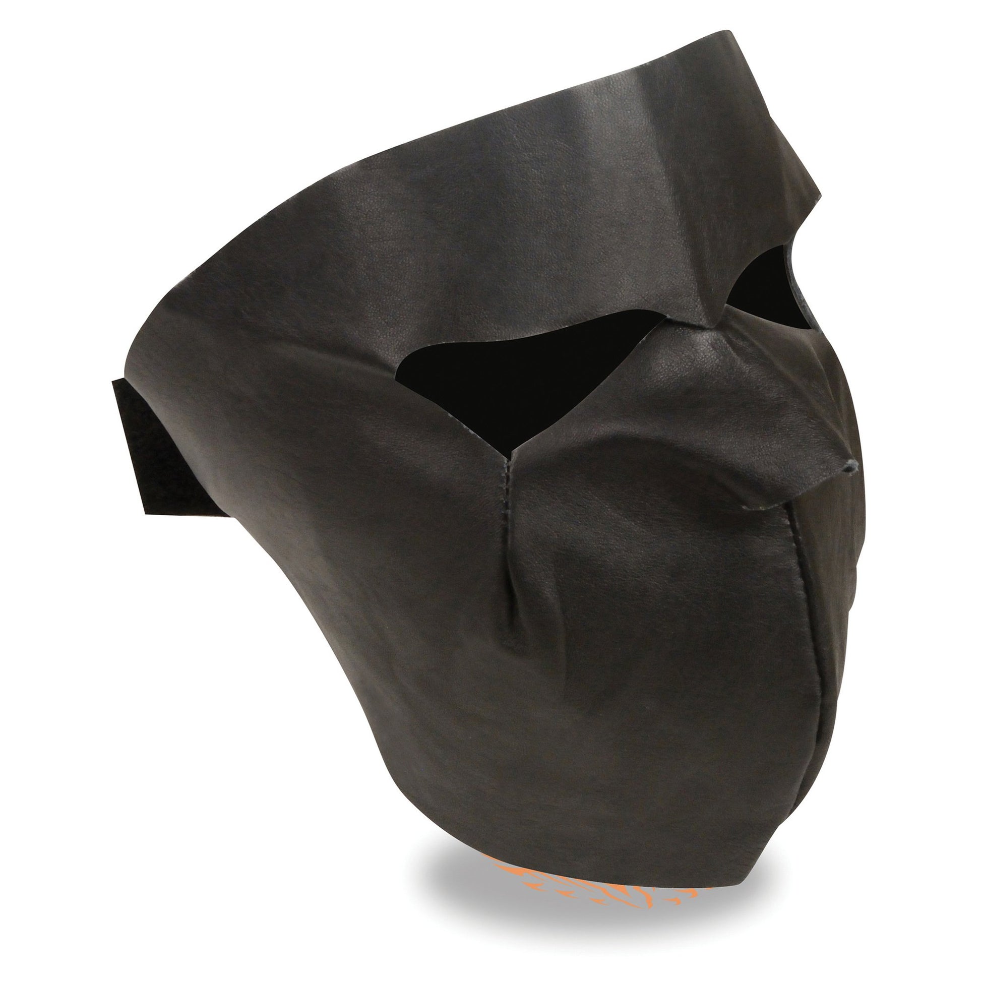 Milwaukee Leather SH164 Unisex Premium Leather Face Mask with Adjustable Straps