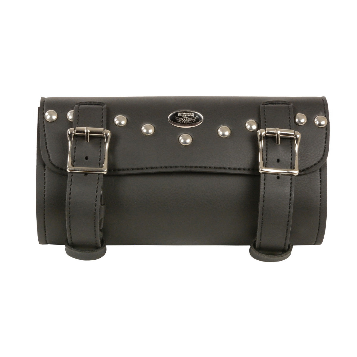 Milwaukee Performance SH49701 Black PVC Double Buckle Studded Tool Bag for Motorcycles