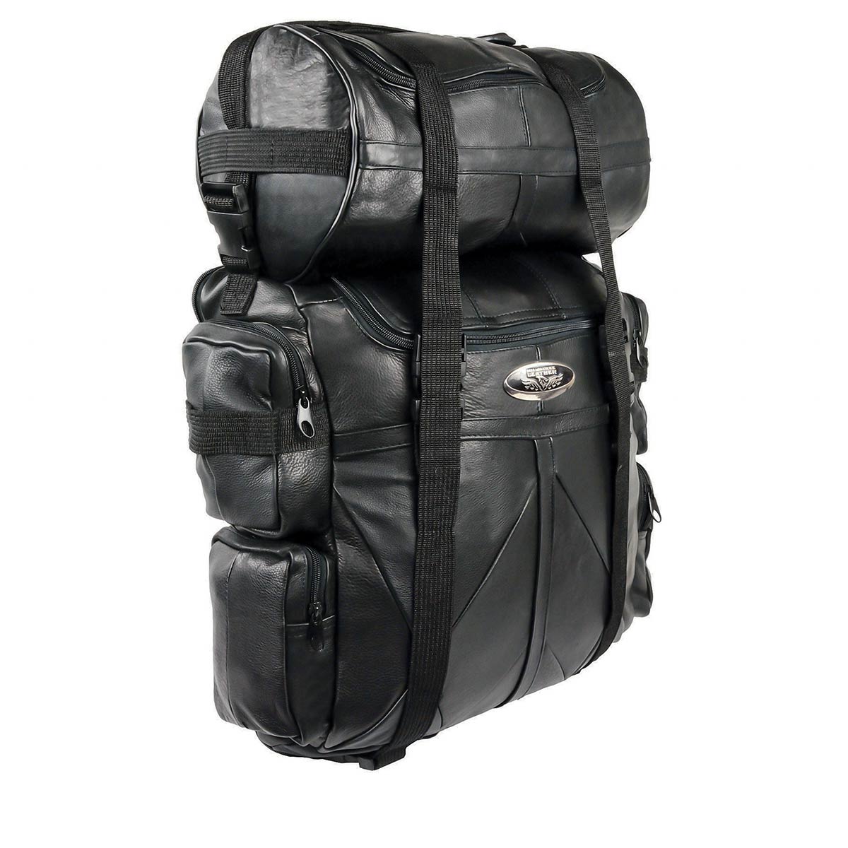 carroll leather backpack Road Pack Carroll Leather Motorcycle Bags Carroll Leather Motorcycle NEW Backpack  RUCKSACK Bag EXPANDABLE ZIP LOT