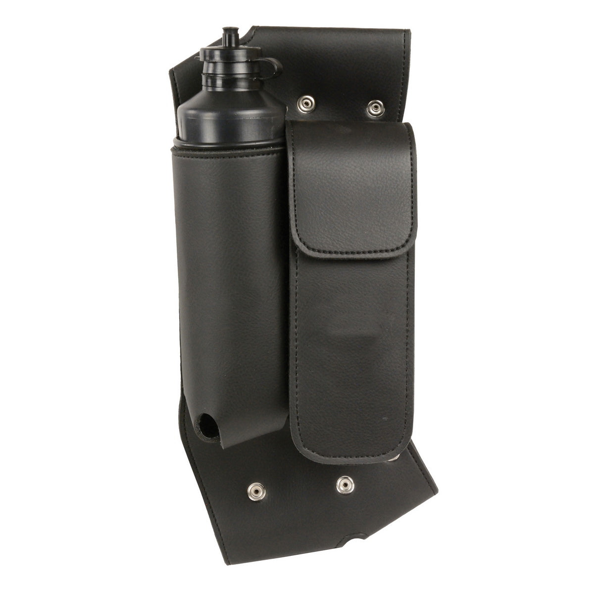 Milwaukee Leather SH591RT Black LRight Side Crash Bar Bag with Water Bottle Holder