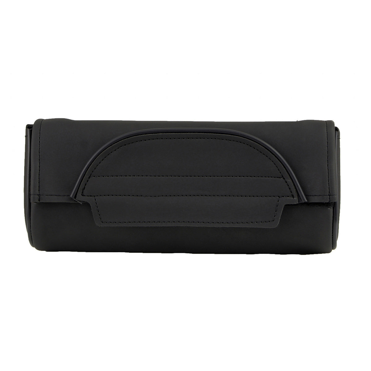Milwaukee Leather SH621 Black PVC Motorcycle Tool Bag with Self FastenerClosure