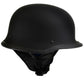 Hot Leathers HLT75 Flat Black 'The Hanz' German Style Vintage Motorcycle Half Helmet for Men and Women Biker