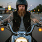 Milwaukee Leather DM1331 Men's Black Denim Motorcycle Biker Riders Vest w/ Shirt Style Collar