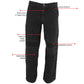 Milwaukee Leather MDM5014 Men's Classic Fit Black Denim Motorcycle Rider Racing Pants w/ CE Armor on Knees