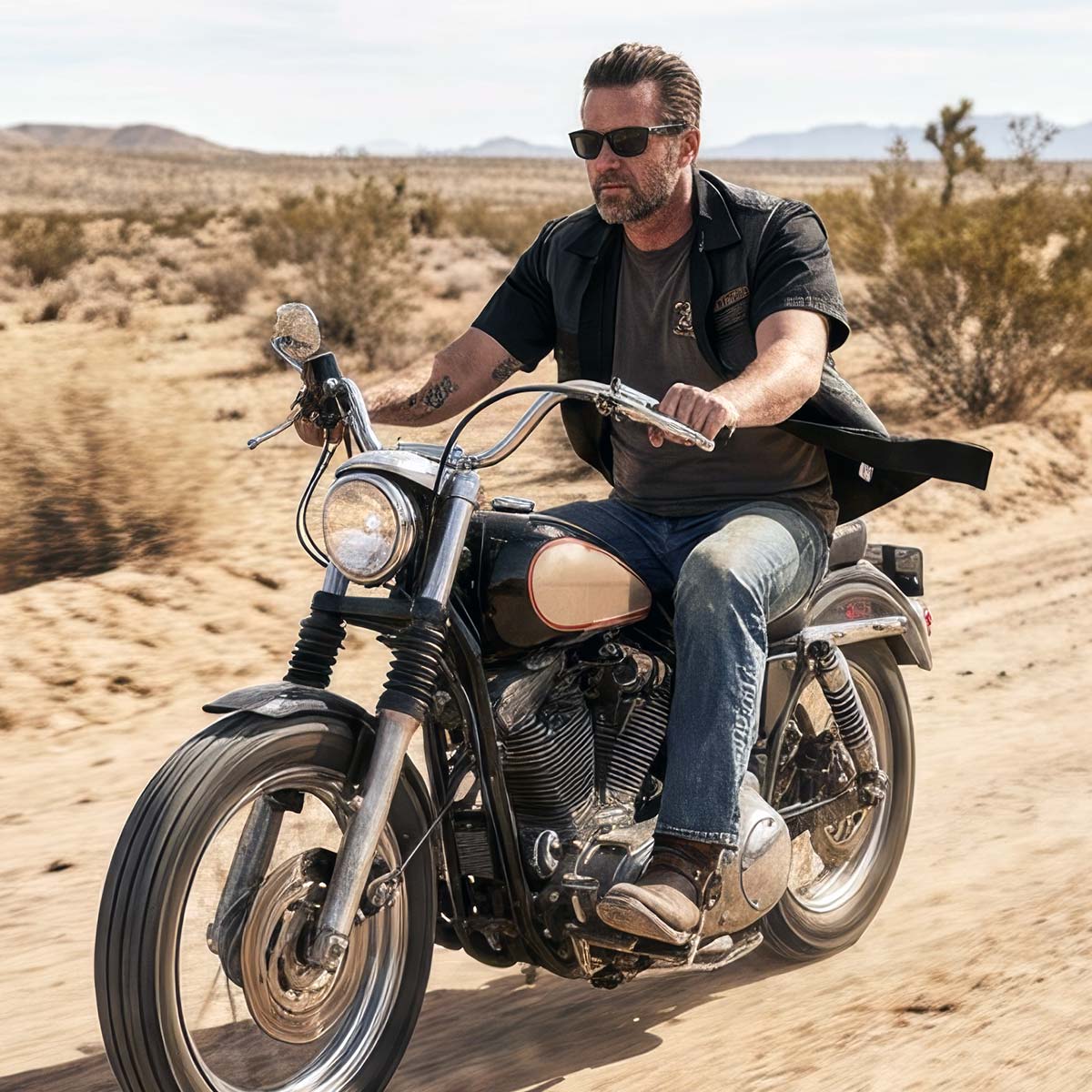 Milwaukee Leather MDM11669 Men's Black Button Up Heavy Duty Work Shirt | Classic Mechanic Work Shirt w/ Pockets