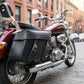 Milwaukee Performance MP8325 Black Zip Off PVC Throw Over Saddlebags with Double Strap Front