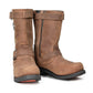 Milwaukee Leather Men's Copper Forge Brown Crazy Horse Leather Engineer Motorcycle Boots w/ Flex Toe - MBM9059