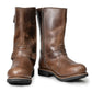 Milwaukee Leather MBM9064 Men's "Antique Ridge" Classic Brown Engineer Motorcycle Boots