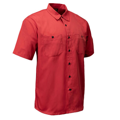 MMCC Men's Red Super Duty Polyester Blend Mechanic Shirt - MDM11663