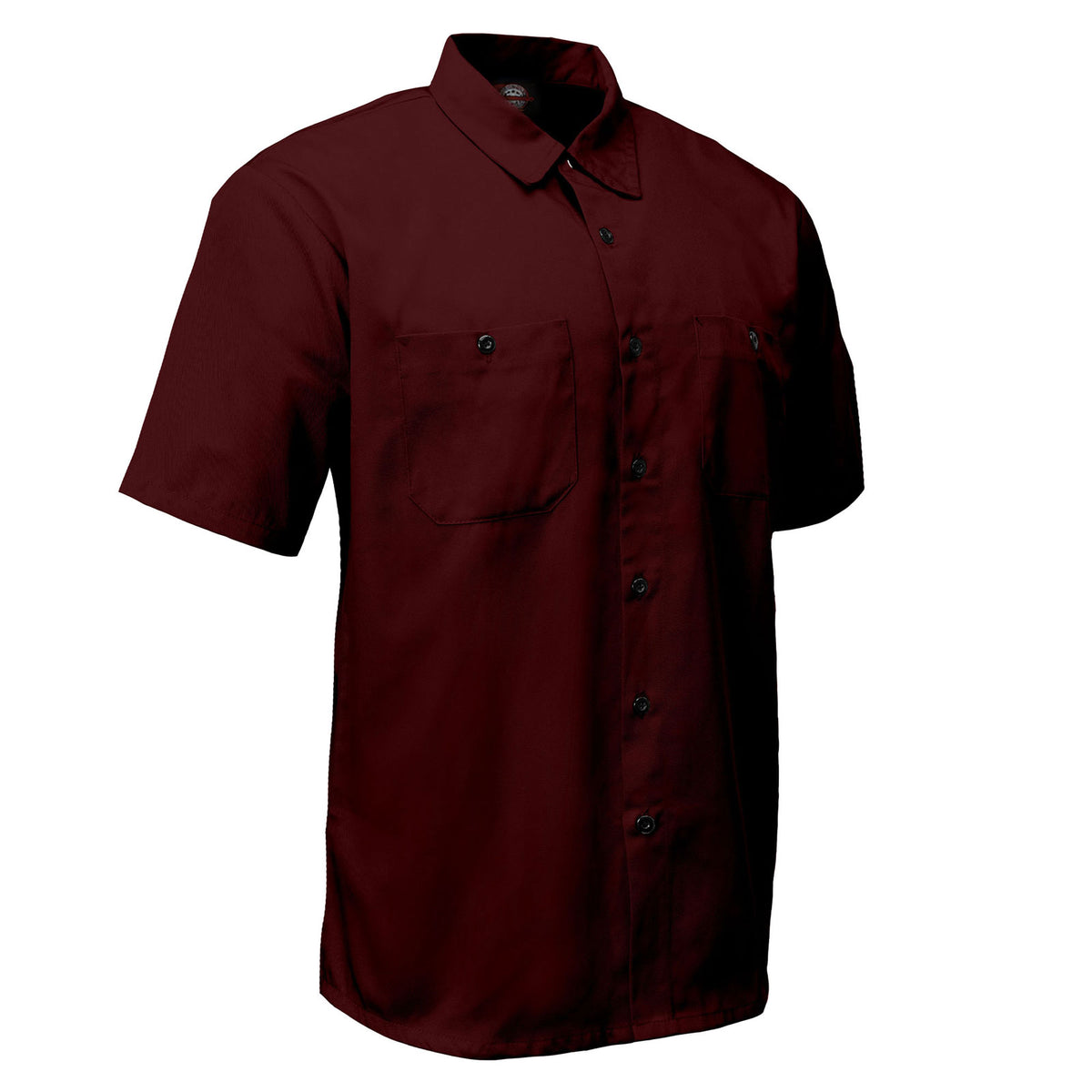 MMCC Men's Burgundy Super Duty Polyester Blend Mechanic Shirt - MDM11666