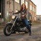 Milwaukee Leather MLL2508 Women's 'Dixie' Vintage Crazy Horse Brown and Black Leather Motorcycle Rider Jacket