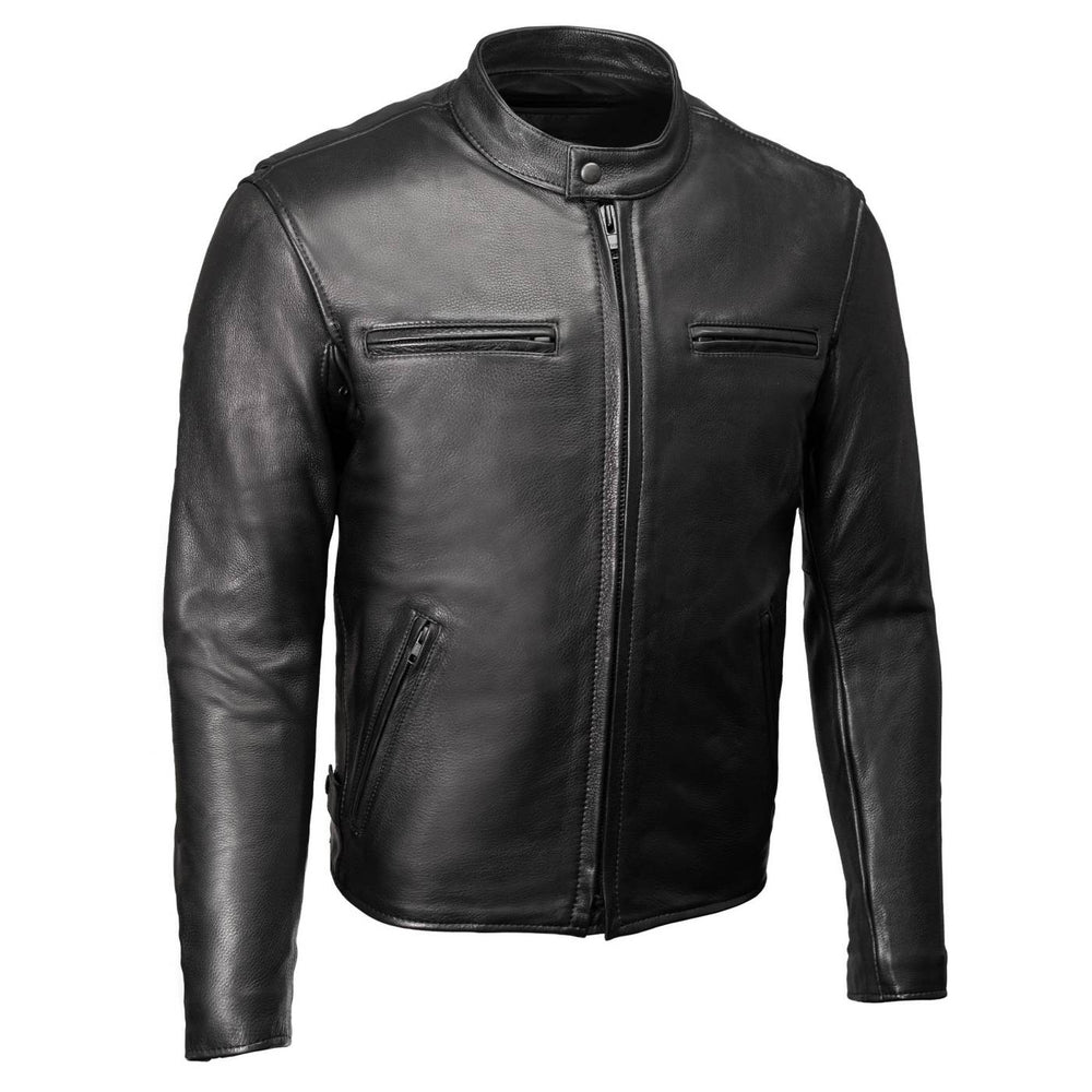 Milwaukee Leather USA MADE MLJKM5001 Men's Black Road Racer Premium