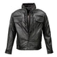 Milwaukee Leather Men's Leather Shirt Jacket with Removable Hoodie and Patch Access - MLM1614