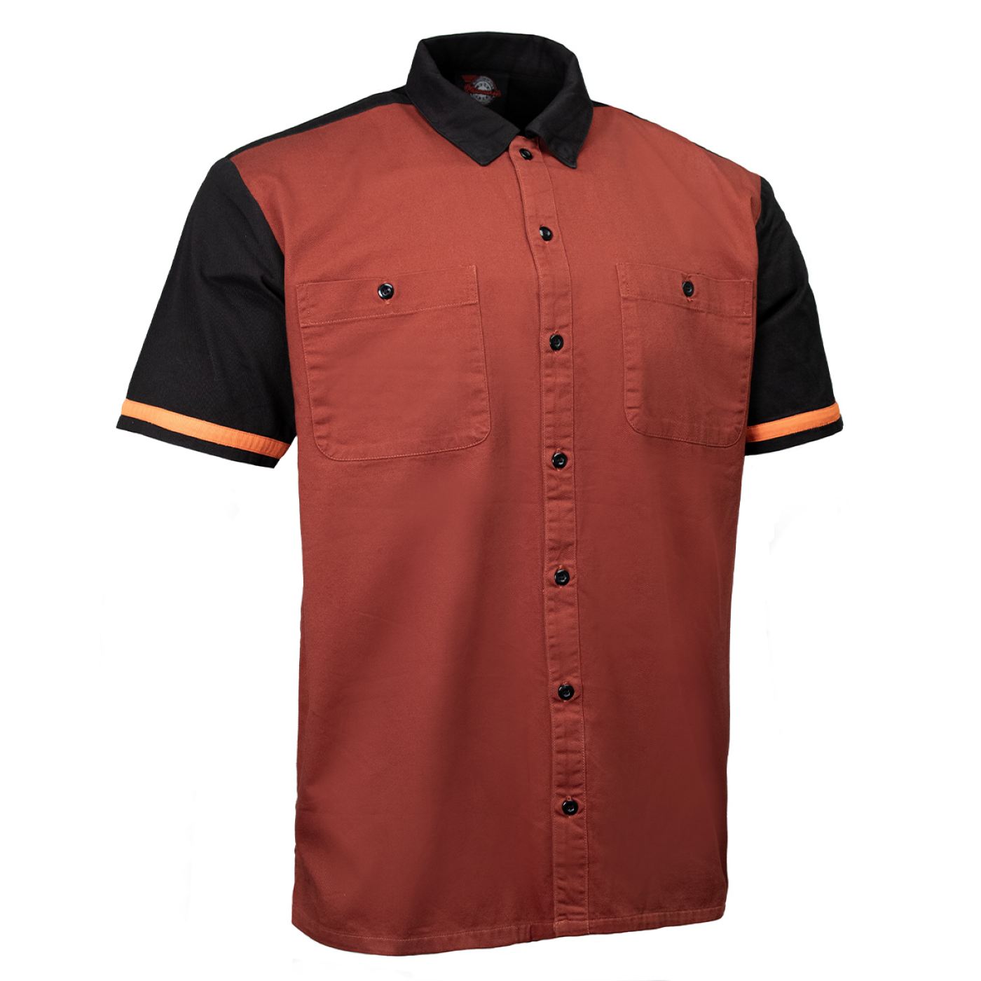 MMCC Men's Pit Line Mechanic Button Up Shirt - Dual Chest Pockets - Microfiber Panel - Rider Ready - MMC16024