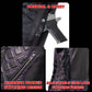 Milwaukee Motorcycle Clothing Co. Women’s Liberty Black and Purple Leather V-Neck Biker Vest w/ Side Lacing MMC40006