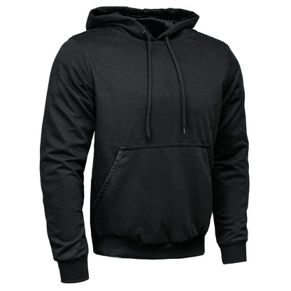 Milwaukee Leather Men's Streetguard Black CE Armored Riding Hoodie, Shoulder and Elbow Armor - MPM1770