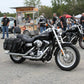 Milwaukee Leather SH57403ZB Black Medium Zip-Off PVC Throw Over Motorcycle Saddlebags