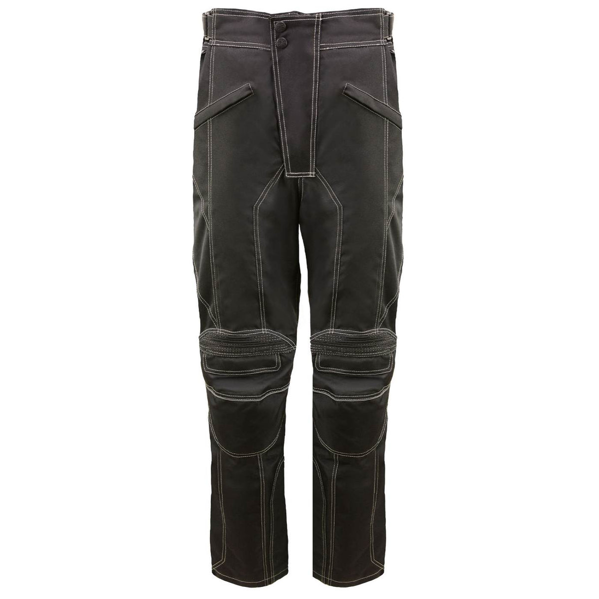 Milwaukee Leather MPM5729 Men's Black Tri-Tex Fabric Motorcycle Rider Pants w/ CE Armor Protection