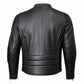 Milwaukee Leather Men's Premium Black Leather Motorcycle Riders Jacket with CE Armor Protection - LKM17003