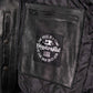 Milwaukee Leather USA MADE MLJKM5003 Men's Black Echo Premium Leather Motorcycle Jacket with Reflective Piping