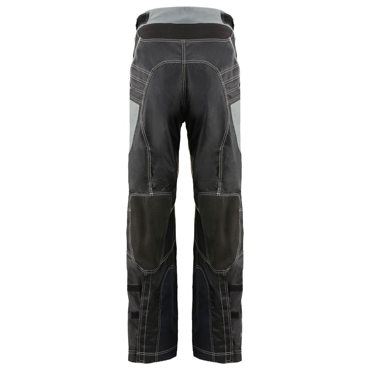 Milwaukee Leather MPM5730 Men's Black and Grey Tri-Tex Fabric Motorcycle Rider Pants w/ CE Armor Protection