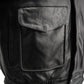 Milwaukee Leather LKM1704 Men's Classic Aviator Style Bomber Black Leather Fashion Coat Jacket