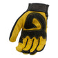 Milwaukee Leather Men's Yellow and Black Full Grain Deerskin Gloves - MG7543