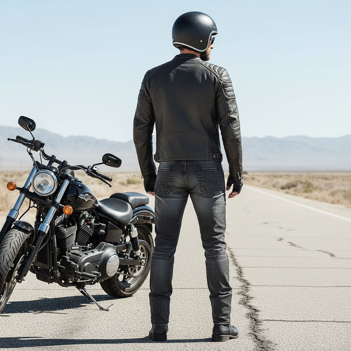 Milwaukee Leather MDM5001 Men's Metro Black CE Armored Motorcycle