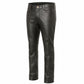 Milwaukee Leather LKM5718 Men's Classic Black Loose Fitted Motorcycle Casual Leather Biker Pants
