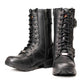 Milwaukee Leather Women's Premium Leather Motorcycle Riding Boots - Lace-To-Toe Harness - Zipper Closure - MBL9391