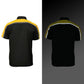 Milwaukee Motorcycle Clothing Co. Men’s Blk/Yellow Mechanic Work Shirt – w / Reflective Strip, Rider‑Built MDM11600