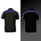 Milwaukee Motorcycle Clothing Co. Men’s Blk/Blu Mechanic Work Shirt – w / Reflective Strip, Rider‑Built MDM11602