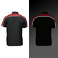 Milwaukee Motorcycle Clothing Co. MDM11606 Men's Black and Red Button Up Mechanic Shirt w/ Reflective Stripe